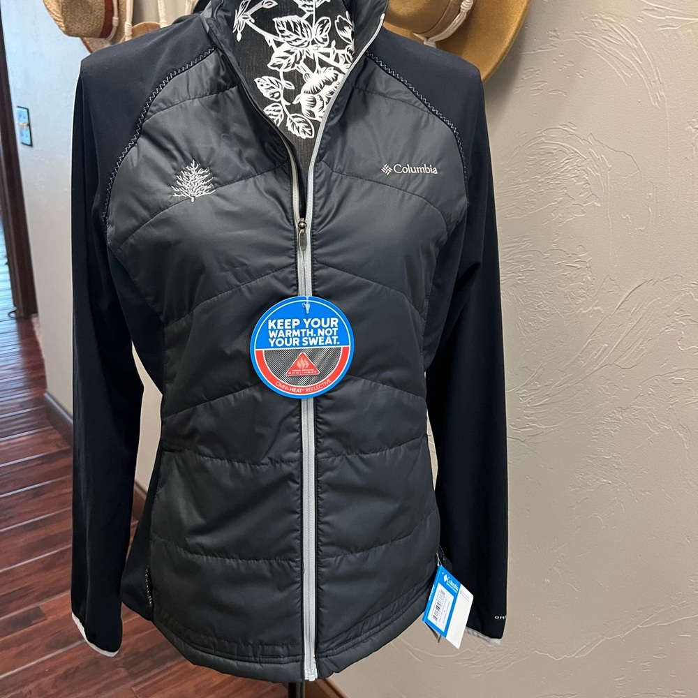 NWT COLUMBIA MACH 38 HYBRID JACKET SIZE L OMNI-HEAT THERMAL REFLECTIVE